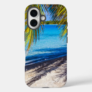 Shadows on the beach iPhone 16 case