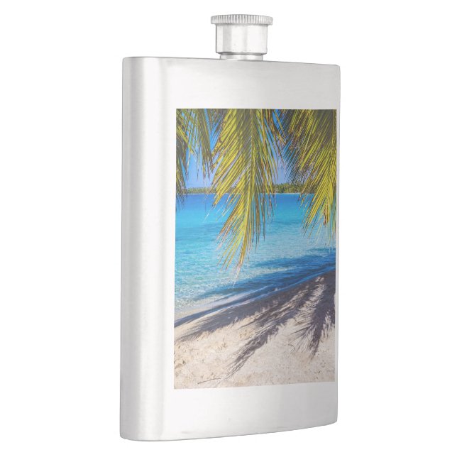 Shadows on the beach hip flask (Right)