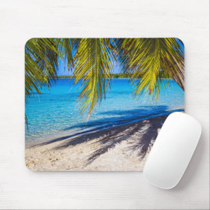 Shadows on the beach mouse pad