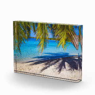 Shadows on the beach photo block