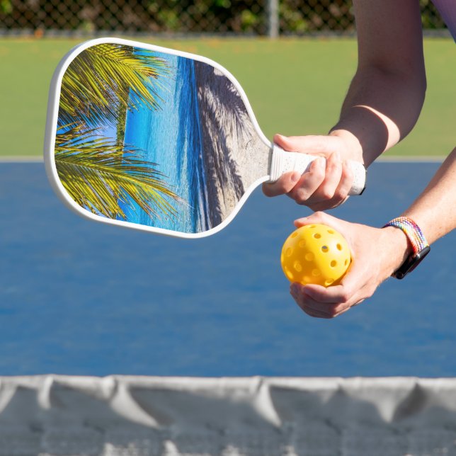 Shadows on the beach pickleball paddle (Insitu)