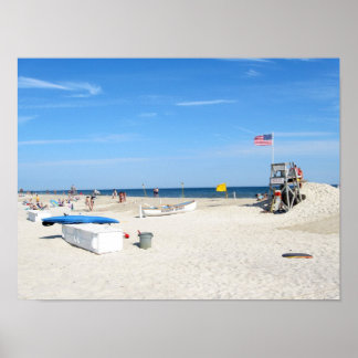 Shadows on the Beach Poster