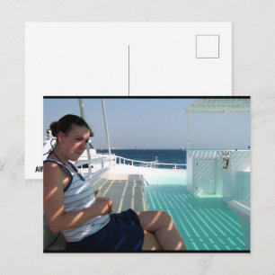 Shadows on the Sun Deck Postcard