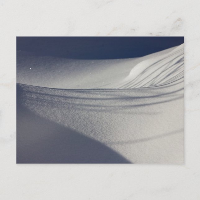 Shadows on untouched snow CC0098 Postcard (Front)