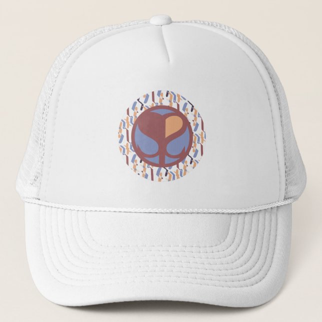 Shadows Protector Sidewalks Plasencia by Masanser  Trucker Hat (Front)