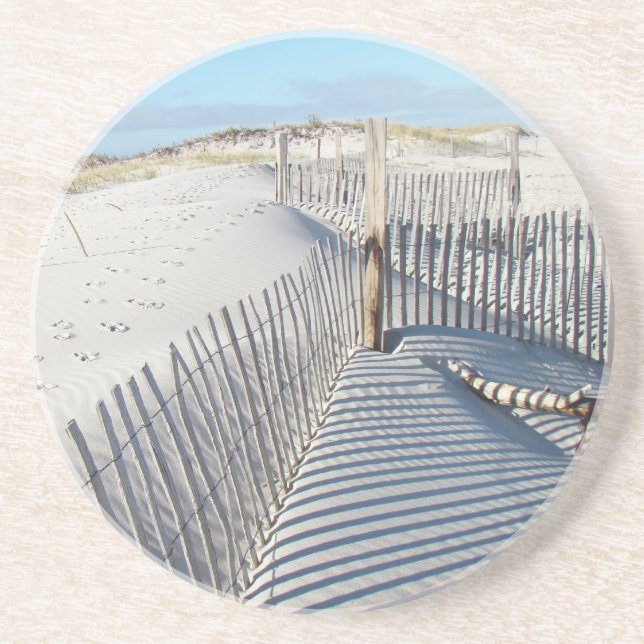 Shadows, Sand Dunes, and Fences Coaster (Front)