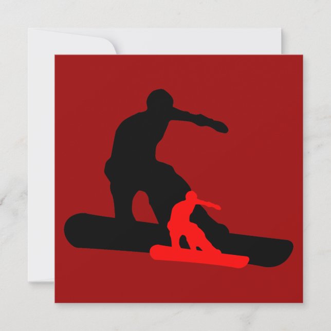 shadowstance : snowboarding invitation (Front)