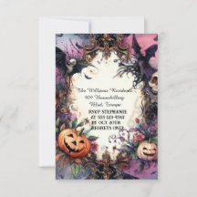 Shadowy Soiree: Bespoke Halloween Invitation