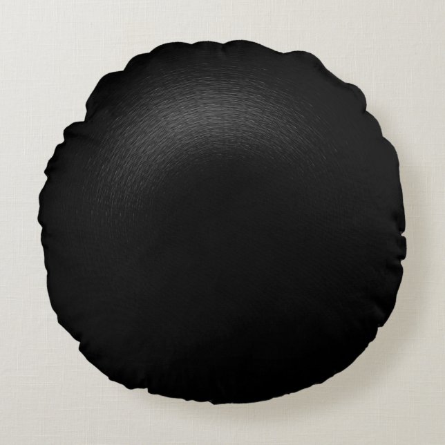 Shady Black - Create Your Own Round Cushion (Front)