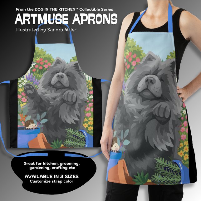 SHADY Blue Chow  All-Over Print Apron (Creator Uploaded)