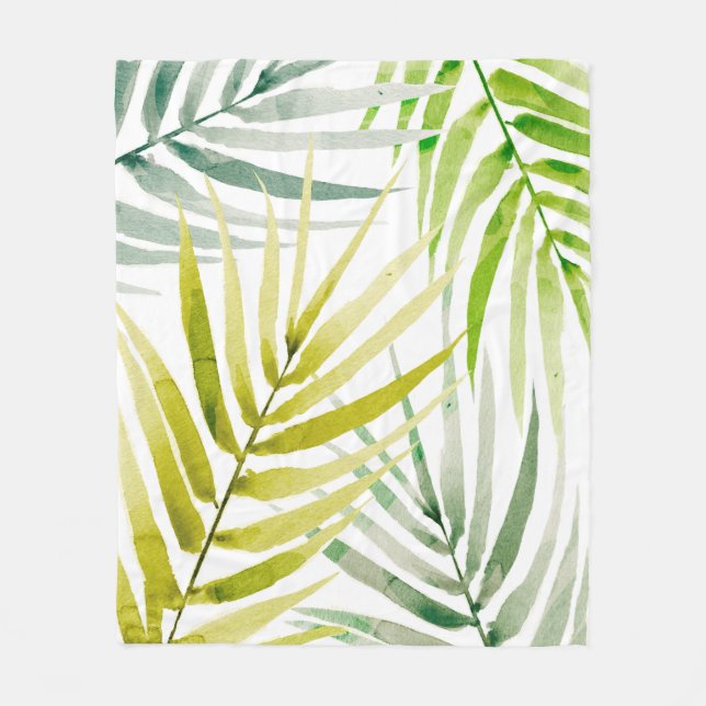 Shady Palms Fleece Blanket (Front)