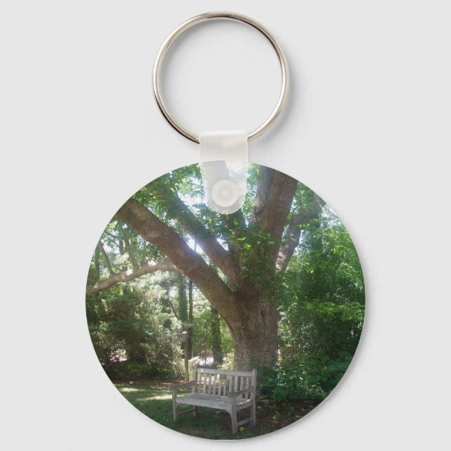 Shady Park Bench Keychain (Front)