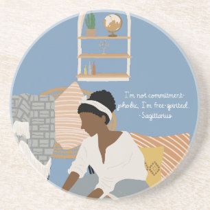 Shady Sagittarius Quotes Coaster