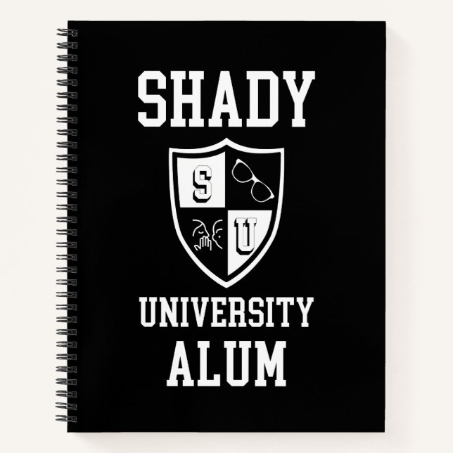 Shady University Alum grad personalised sarcastic Notebook (Front)