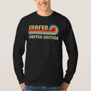 SHAFER Surname Retro Vintage 80s 90s Birthday Reun T-Shirt