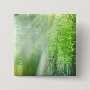 Shafts of Sunlight 15 Cm Square Badge