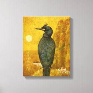 Shag And Golden Seascape Canvas Print