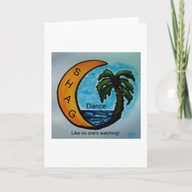 SHAG Dance Greeting Card (Front)