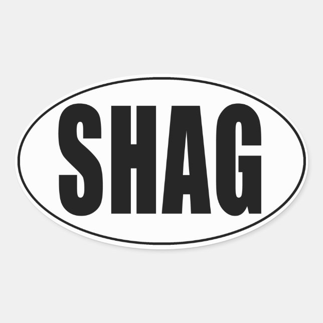 Shag Euro Country Oval Sticker (Front)