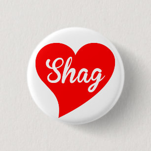 Shag Red Heart 3 Cm Round Badge