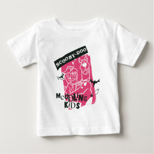 Shaggy and Scooby-Doo Meddling Kids Punk Outline Baby T-Shirt