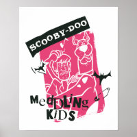 Shaggy and Scooby-Doo Meddling Kids Punk Outline