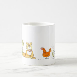 Shaggy Dog and Red Hen Mug