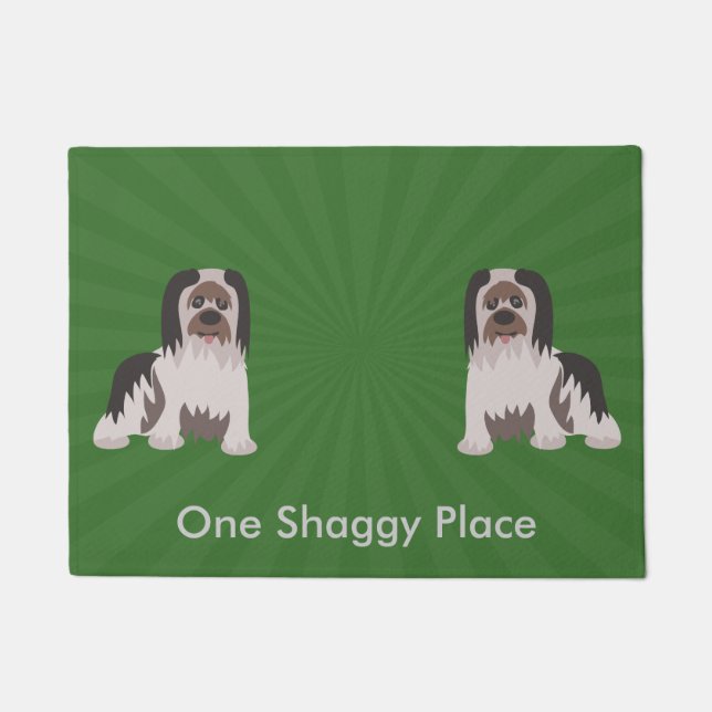 Shaggy Dog Custom Doormat (Front)