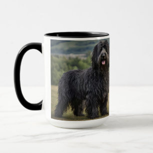 "Shaggy Elegance: The Black Bergamasco Sheepdog" Mug