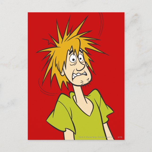 Shaggy Frightened Postcard (Front)