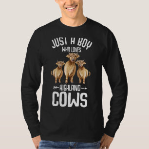 Shaggy Highland Cows  Cute Scottish Cow Farming T-Shirt