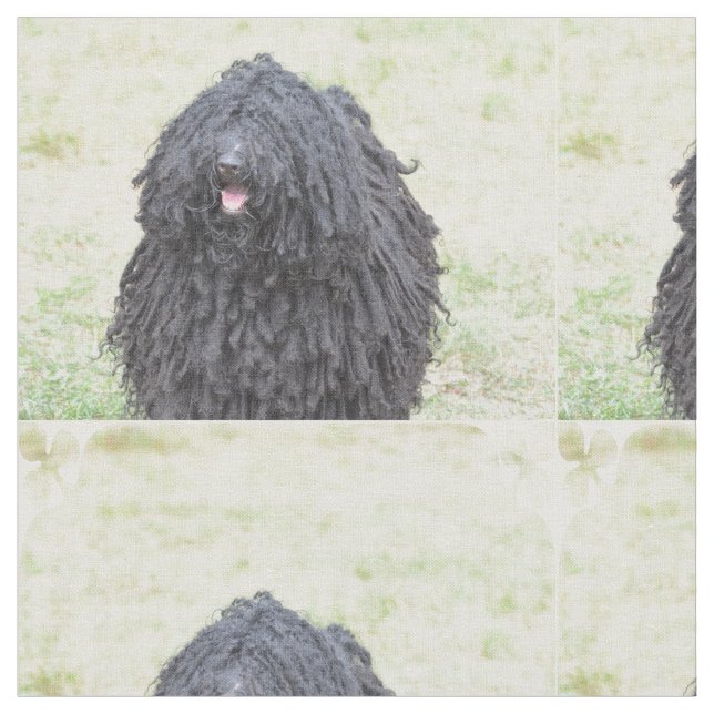 Shaggy Puli Dog Fabric (Close Up)