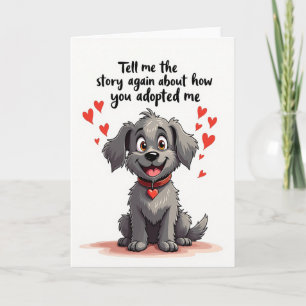 Shaggy Pup Fathers Day Story Card