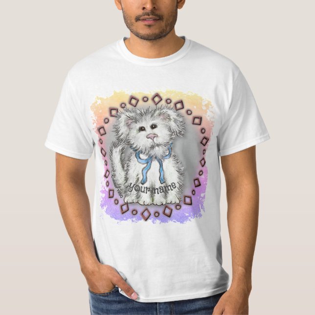 Shaggy Puppy Dog   T-Shirt (Front)
