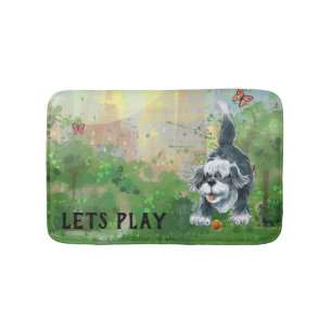 Shaggy Sheep Dog Bath Mat