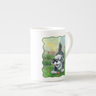 Shaggy Sheep Dog Bone China Mug