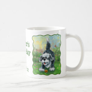 Shaggy Sheep Dog Party Centre Coffee Mug