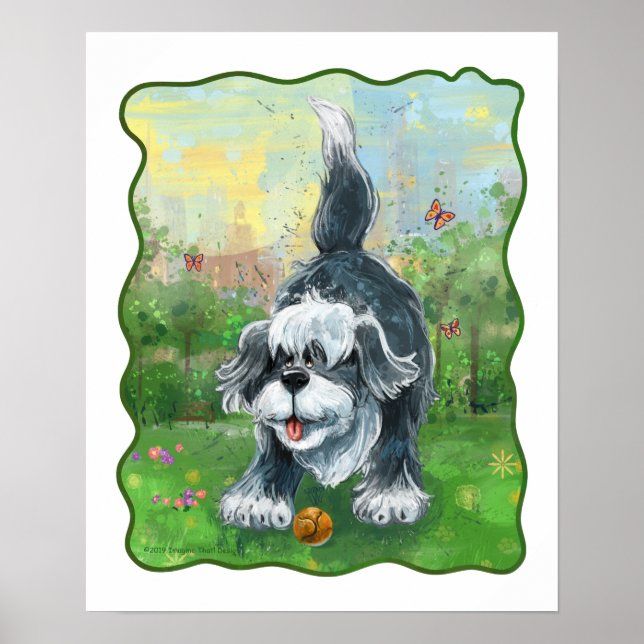 Shaggy Sheep Dog Poster (Front)