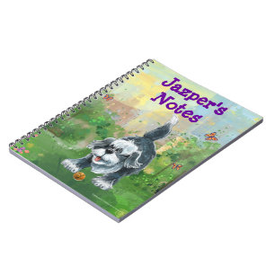Shaggy Sheep Dog Stationery Notebook