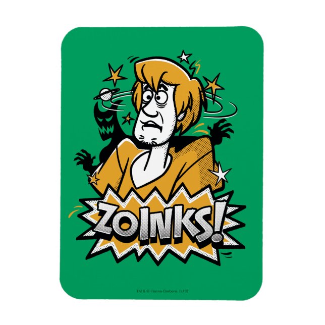 Shaggy "Zoinks!" Halftone Graphic Magnet (Vertical)