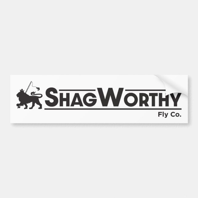 Shagworthy Fly Company Bumper Sticker (Front)
