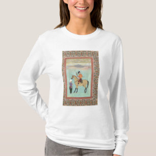 Shah Abbas on a horse holding a falcon T-Shirt