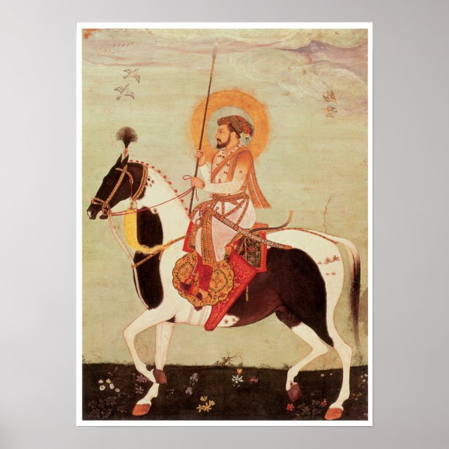 Shah Jahan on Horseback Poster (Front)