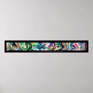 Shahada Arabic Calligraphy فن-الخط-لا-إل Poster