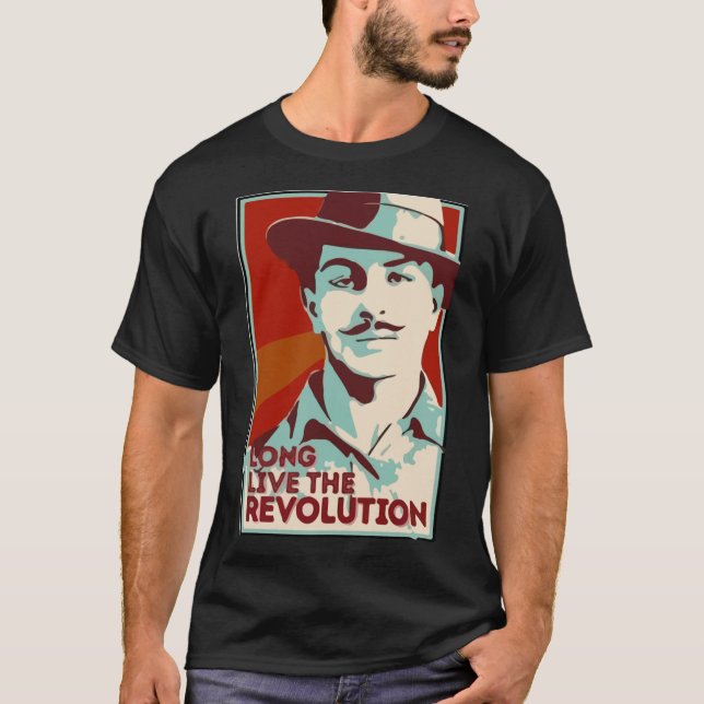Shaheed Bhagat Singh Revolution   T-Shirt (Front)