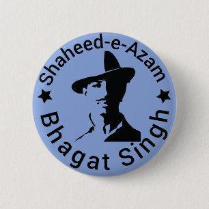 Shaheed-e-Azam Bhagat Singh 6 Cm Round Badge