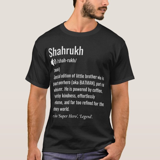 Shahrukh definition brother  retro T-Shirt (Front)
