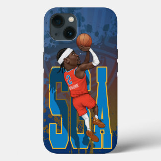 Shai Gilgeous-Alexander Caricature iPhone 13 Case