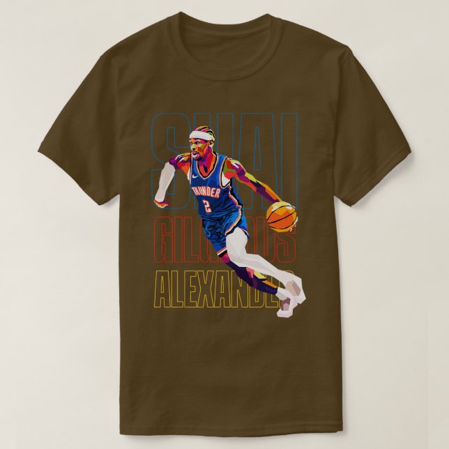 Shai Gilgeous Alexander WPAP T-Shirt (Design Front)