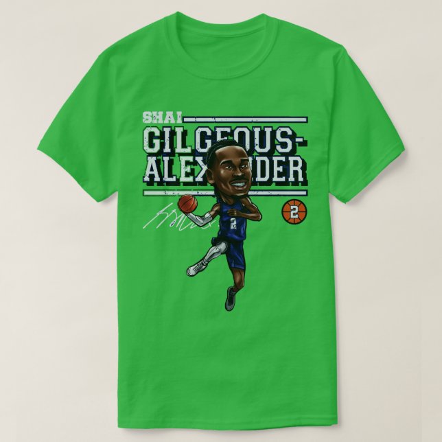 Shai GilgeousAlexander Oklahoma City toon T-Shirt (Design Front)